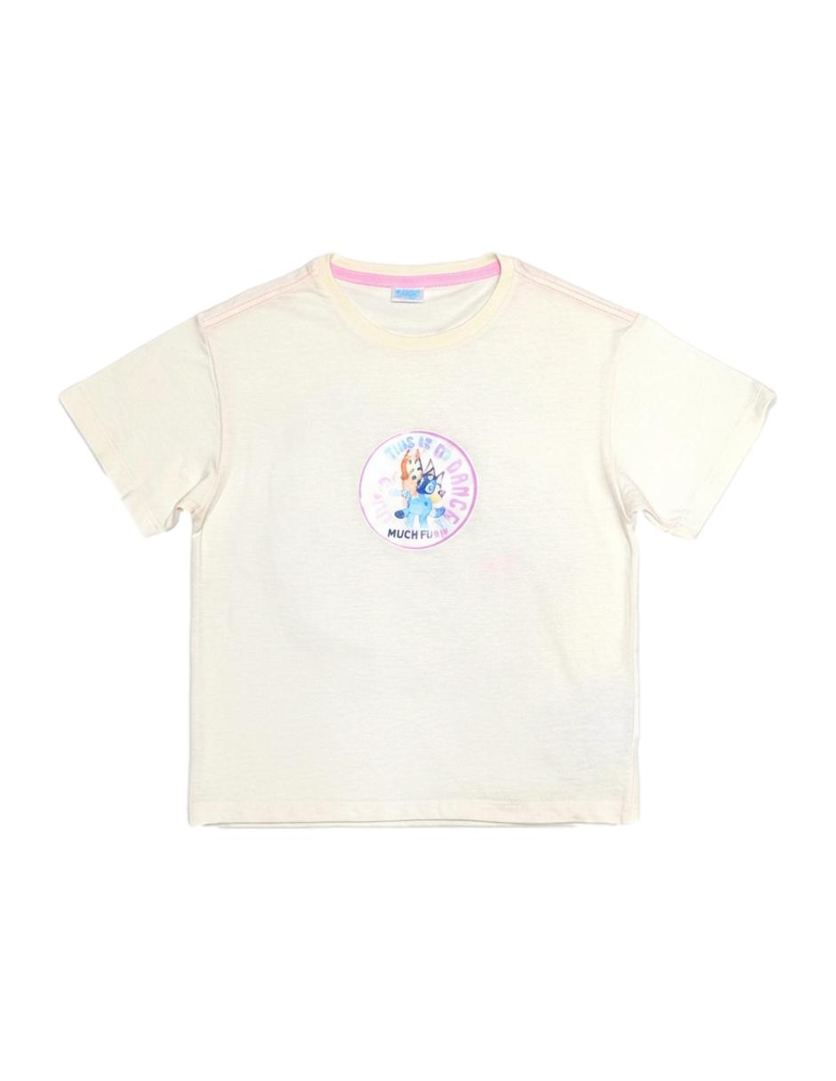 Playera Bluey y Bingo manga corta para niña