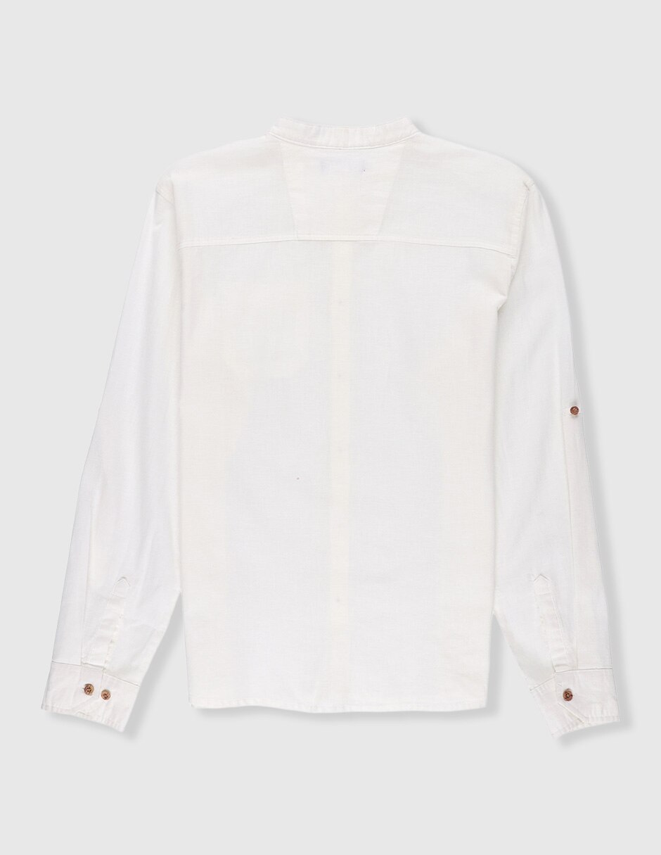 Camisa de vestir de algodón manga larga para niño 2
