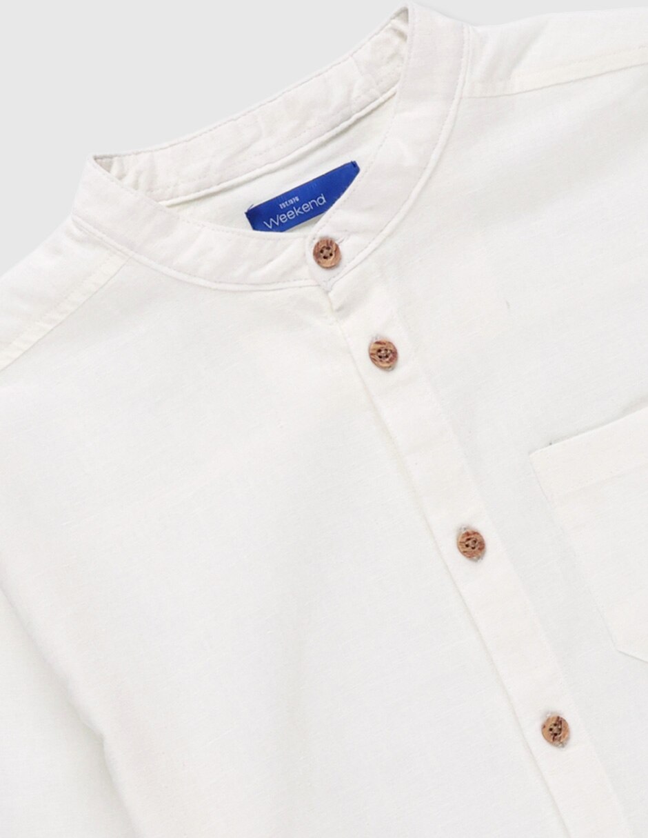 Camisa de vestir de algodón manga larga para niño 3