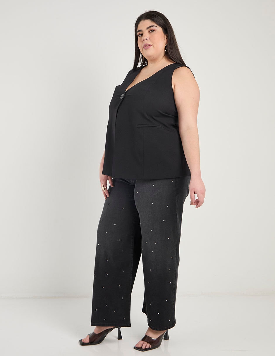 Jeans amplio para mujer 4