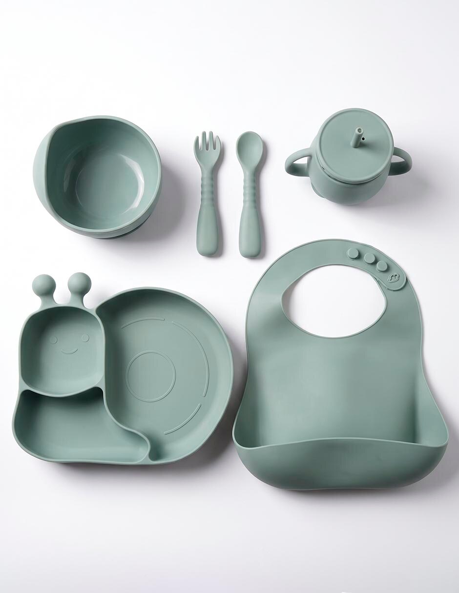 Set de alimentación de silicona 6 piezas 1