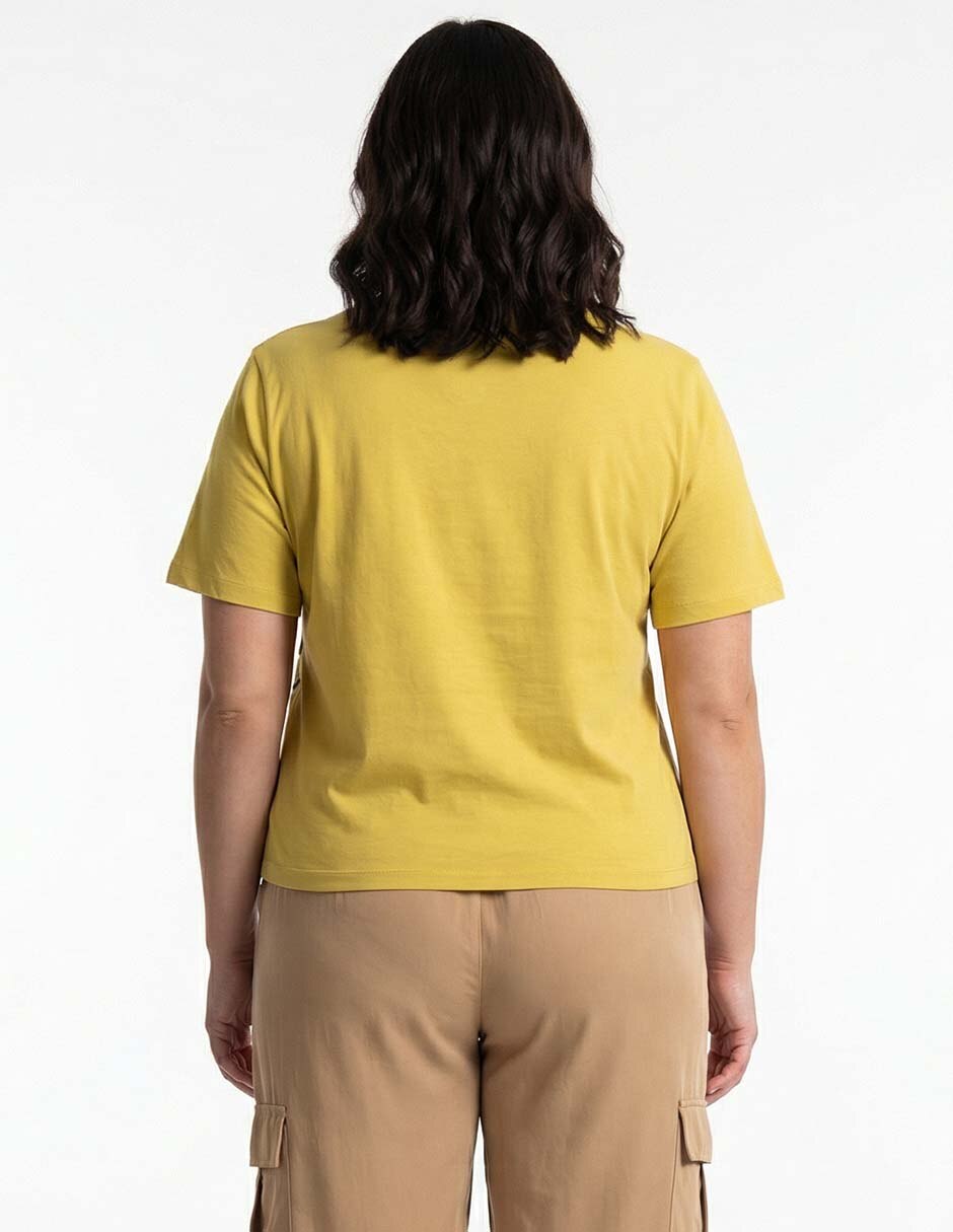 Playera manga corta cuello redondo mujer 2