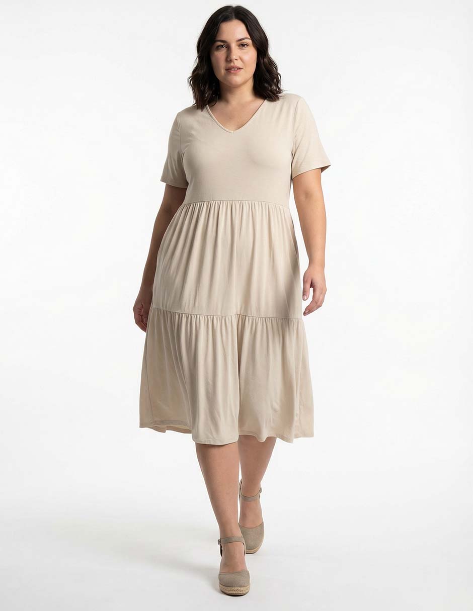 Vestido midi casual para mujer Vestido midi casual para mujer