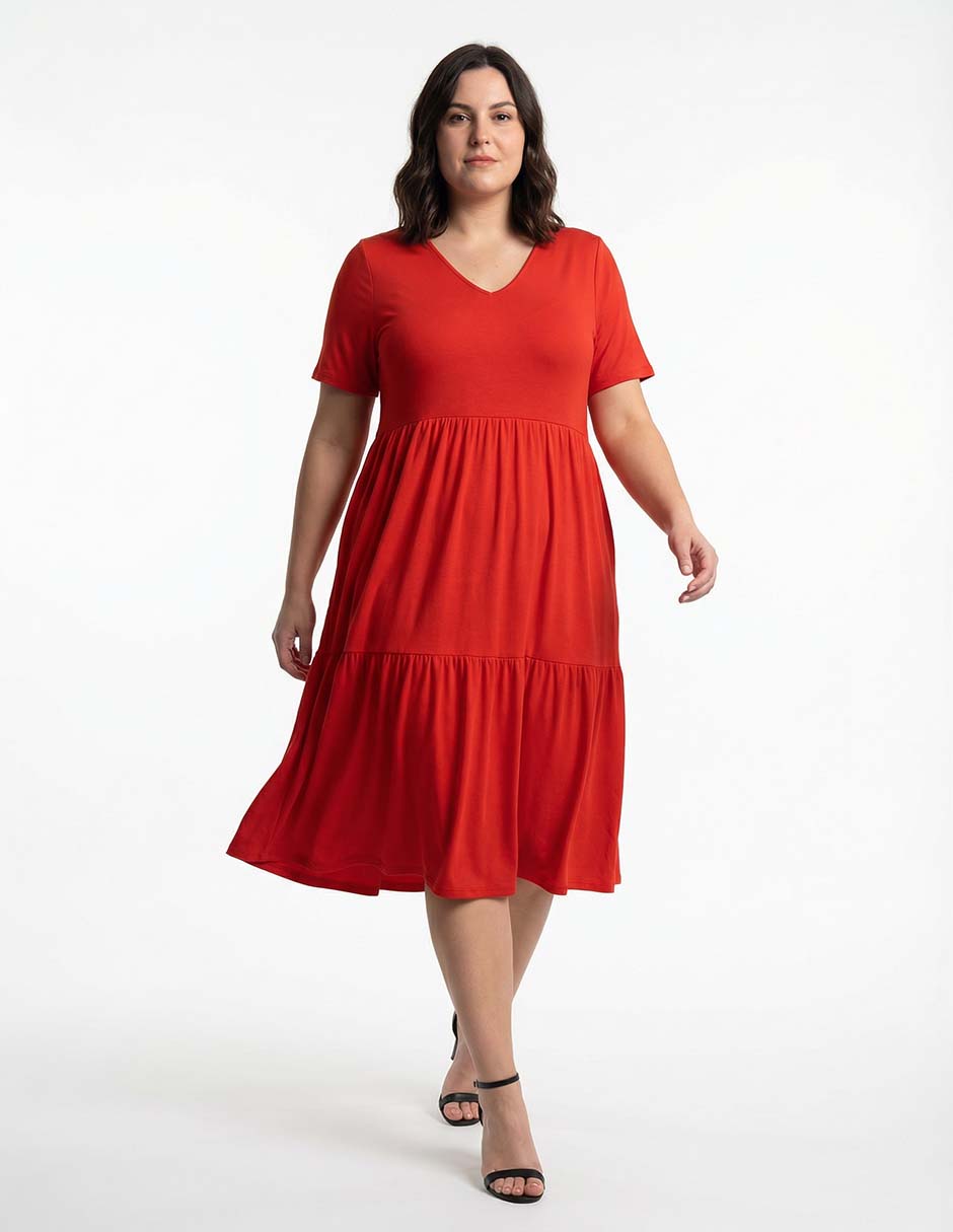 Vestido midi casual para mujer Vestido midi casual para mujer