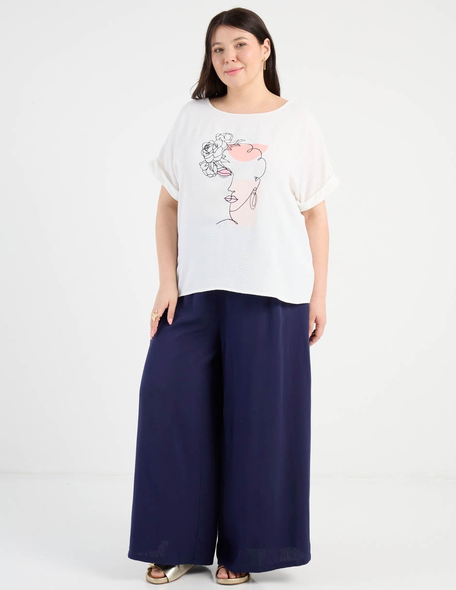 Pantalón amplio para mujer 3
