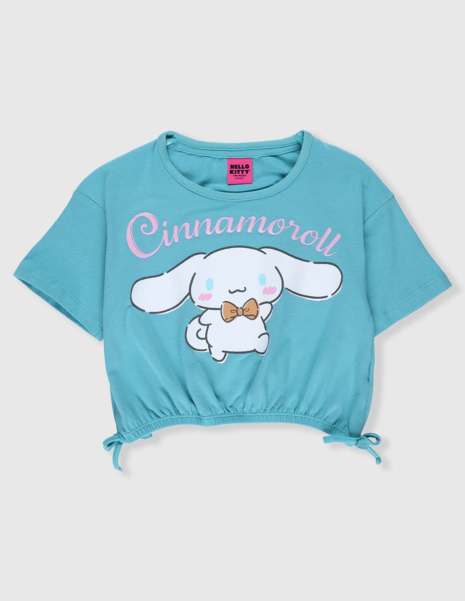 Playera Cinnamoroll manga corta para niña Playera Cinnamoroll manga corta para niña