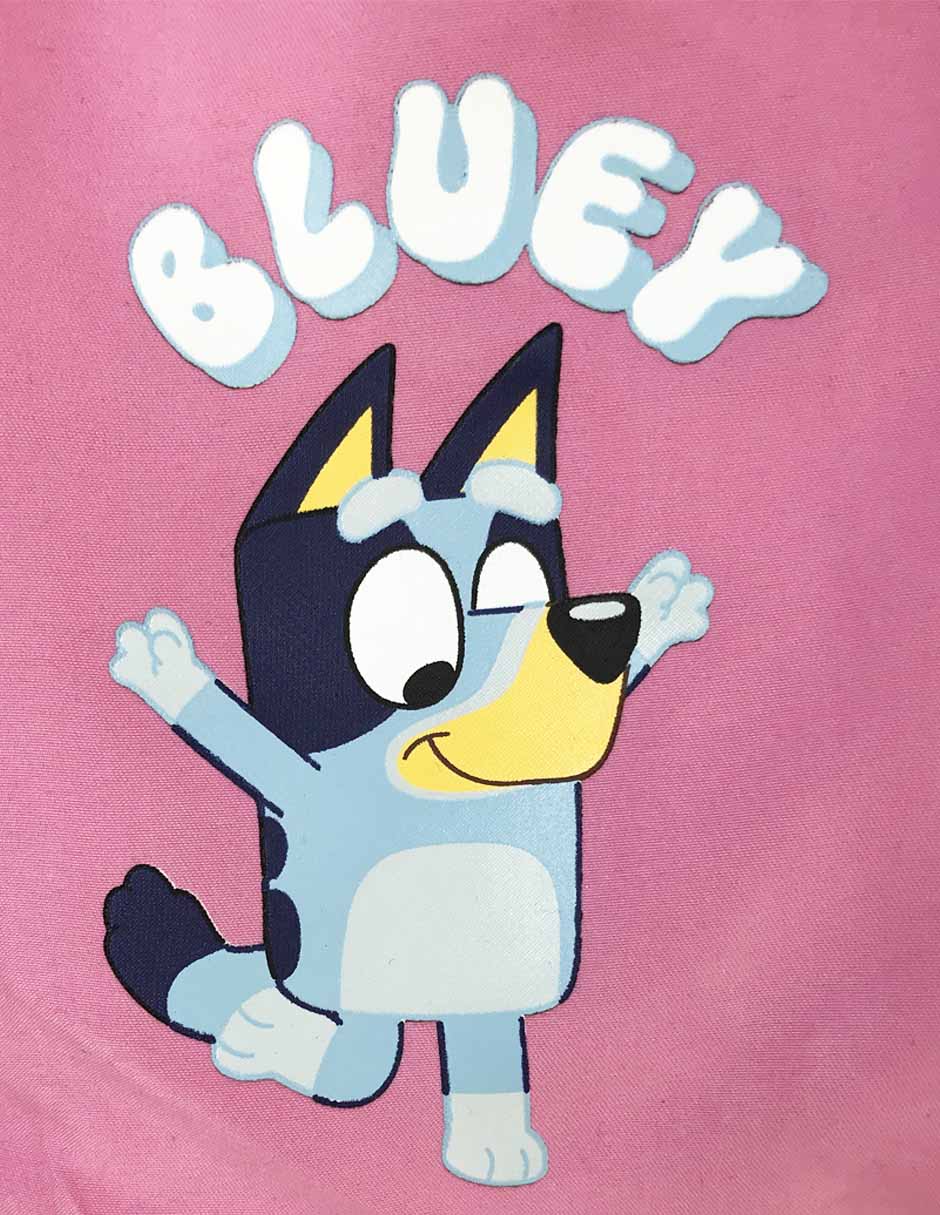 Falda Panaderia bluey y bingo de algodón para niña