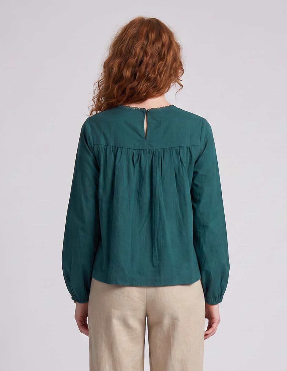 Blusa manga larga para mujer