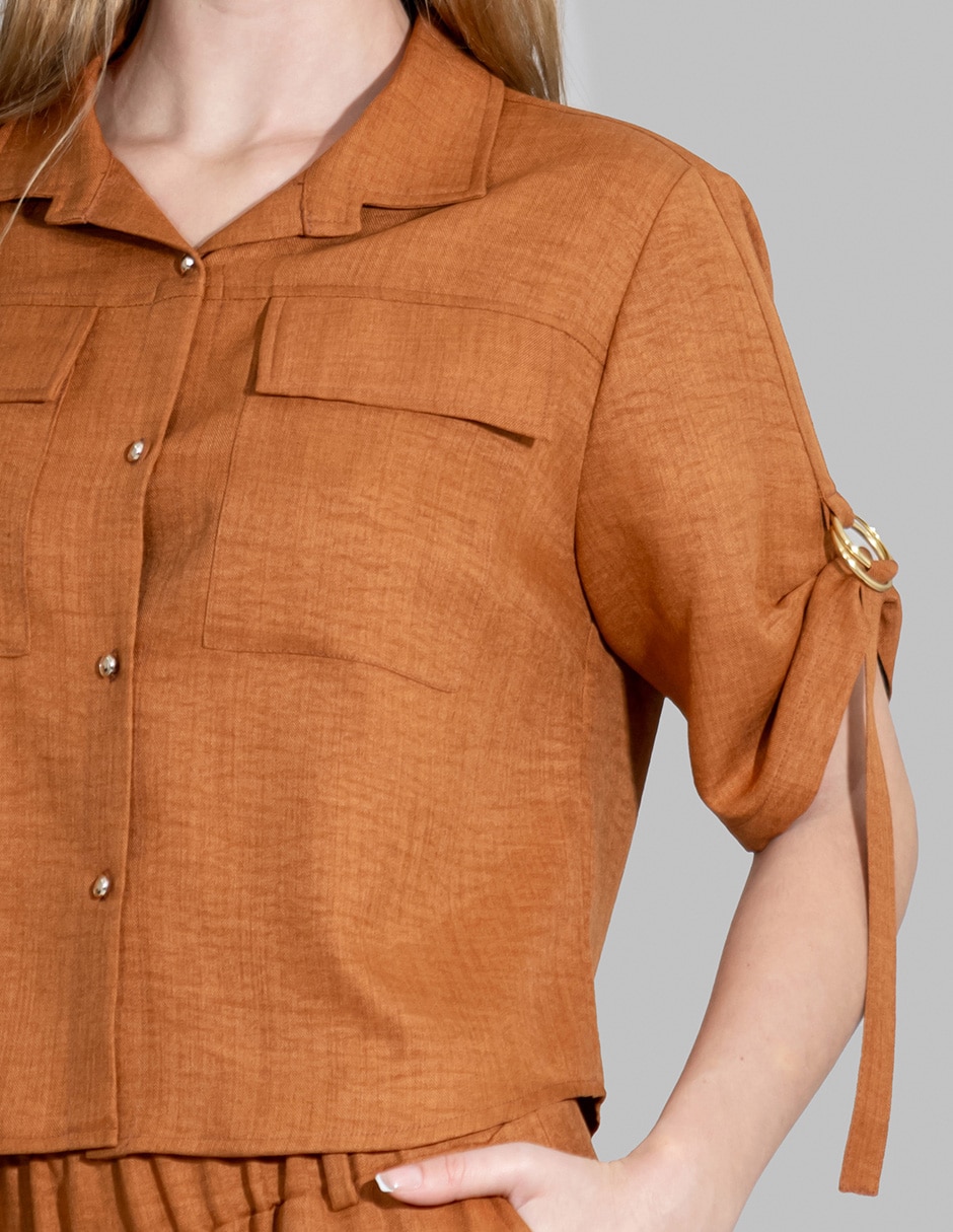 Blusa manga corta para mujer 3