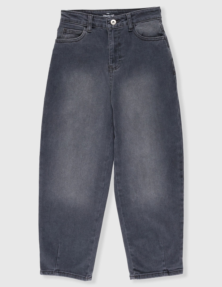 Jeans amplio lavado obscuro para niña 1