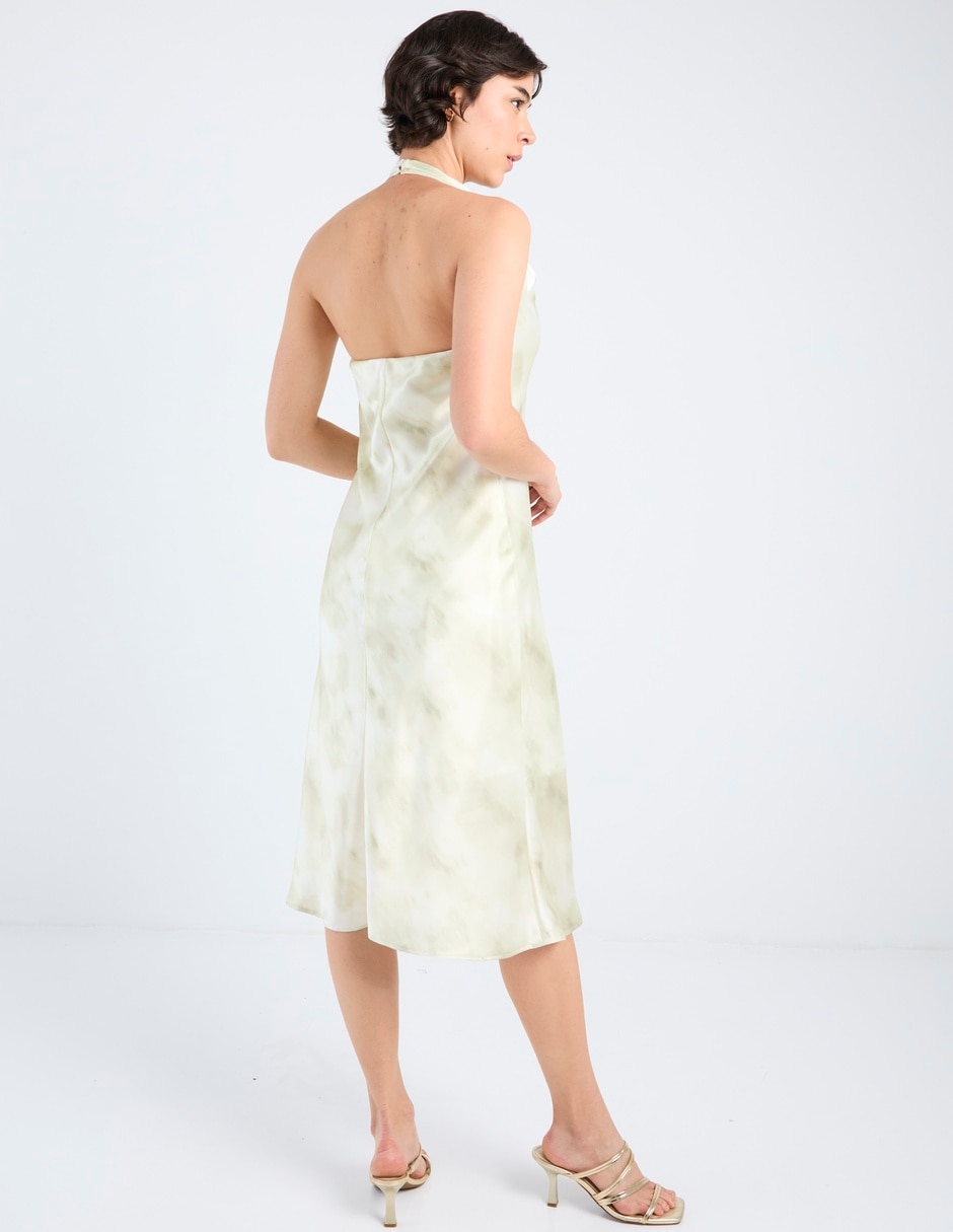 Vestido abajo rodilla cocktail Metropolis para mujer