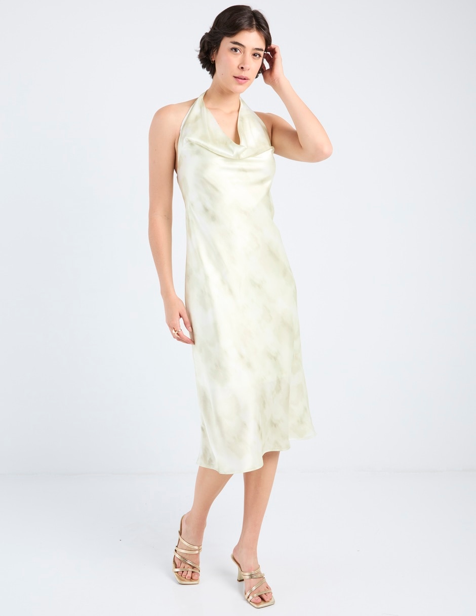 Vestido abajo rodilla cocktail para mujer