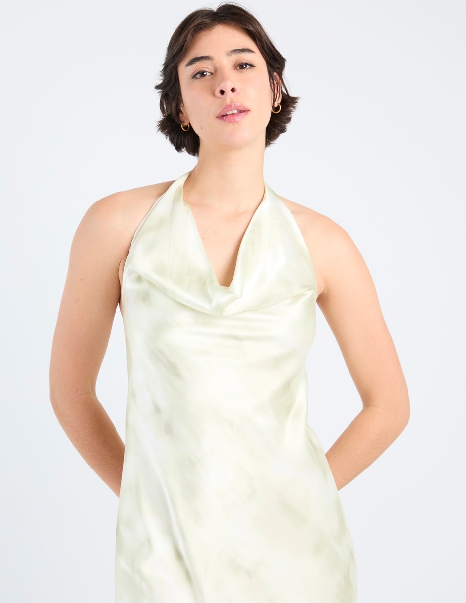 Vestido abajo rodilla cocktail para mujer