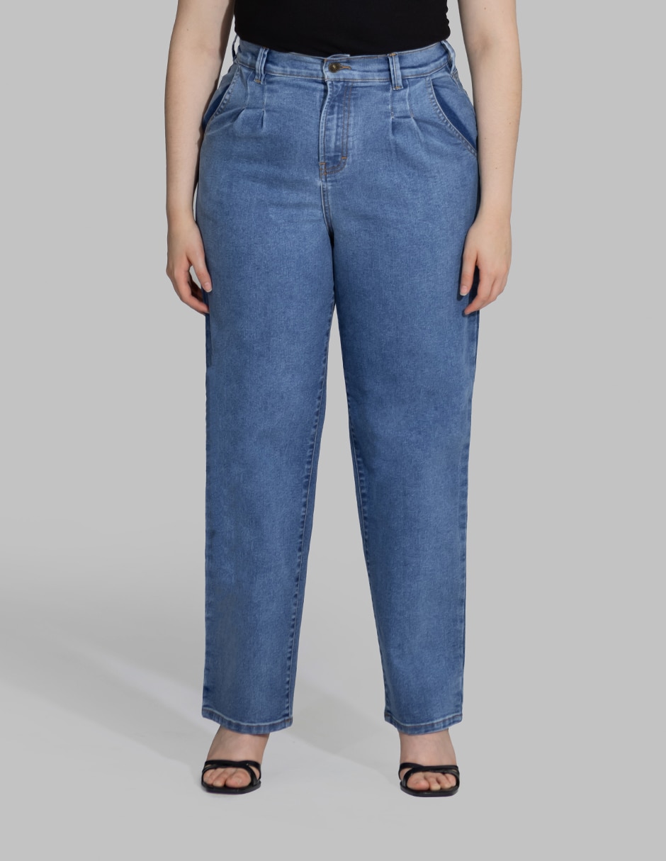 Jeans straight cintura alta para mujer Jeans straight cintura alta para mujer