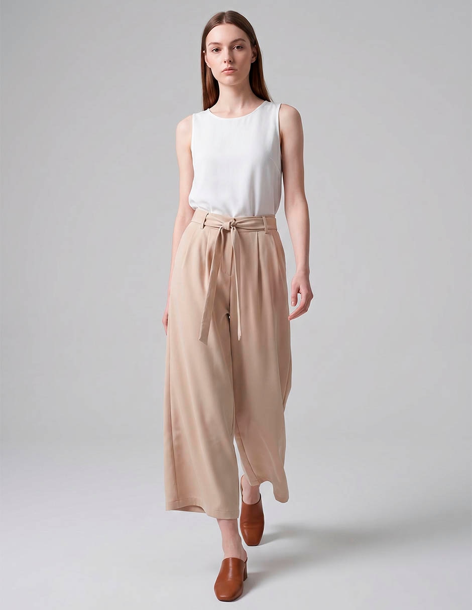 Pantalón de vestir amplio para mujer 3