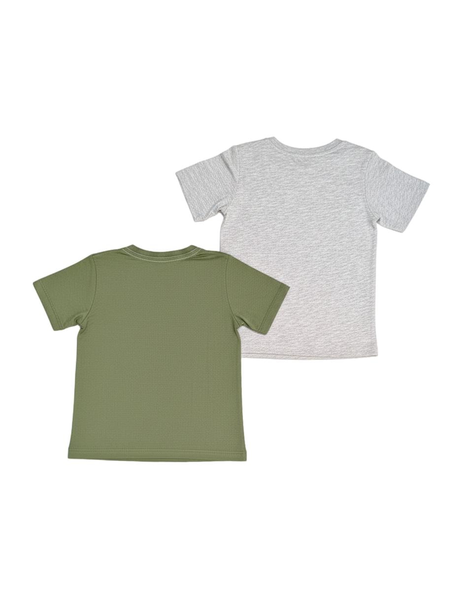 Set playera Jurassic World manga corta para niño 2