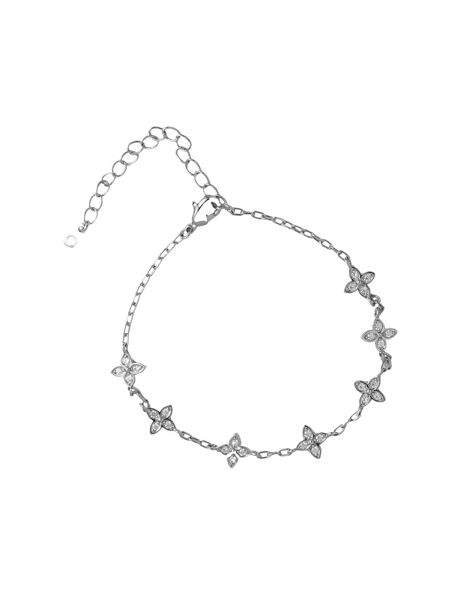 Pulsera con zirconia acabado chapa de oro Pulsera con zirconia acabado chapa de oro