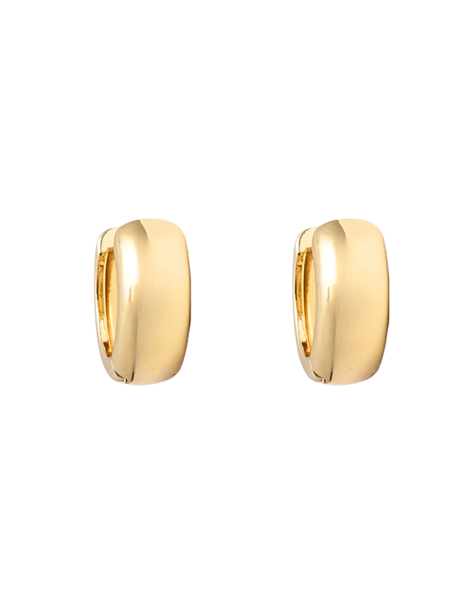 Aretes con acabado chapa de oro Aretes con acabado chapa de oro