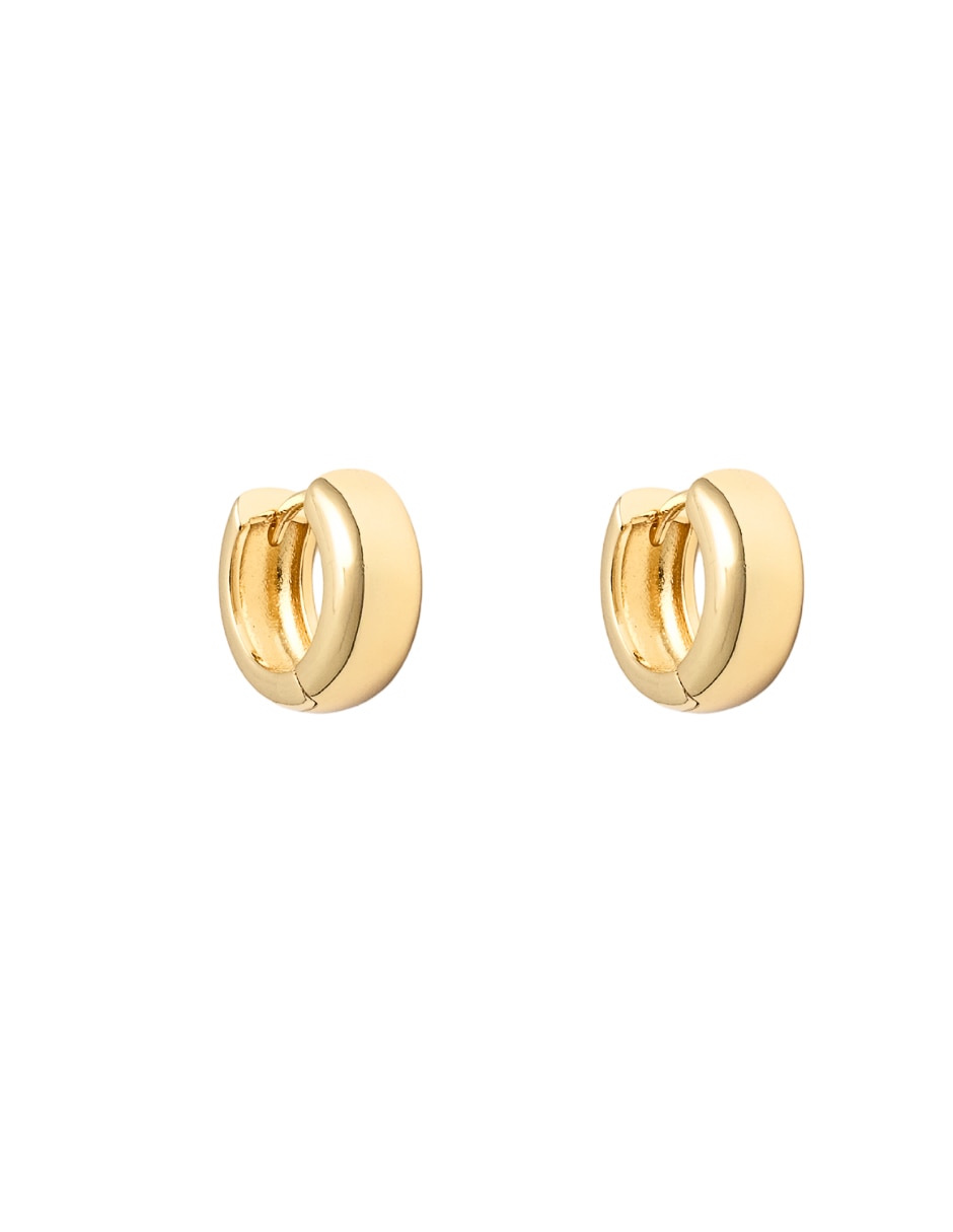 Aretes con acabado chapa de oro 2