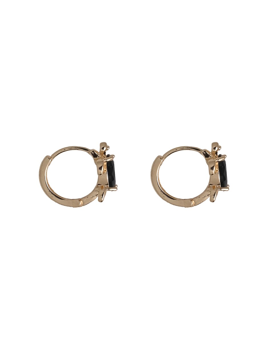 Aretes de tortuga con acabado chapa de oro 3