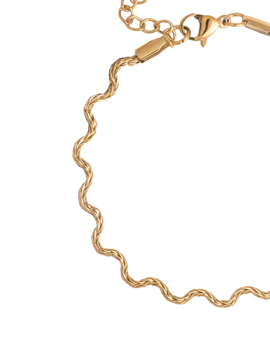 Pulsera acabado chapa de oro 3