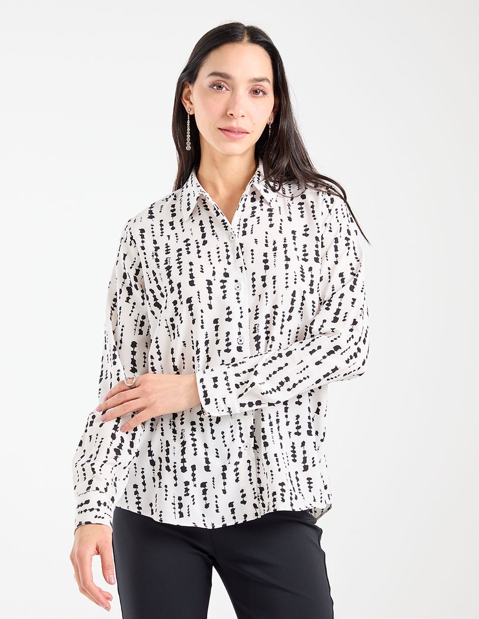 Blusa Parllieni manga larga para mujer