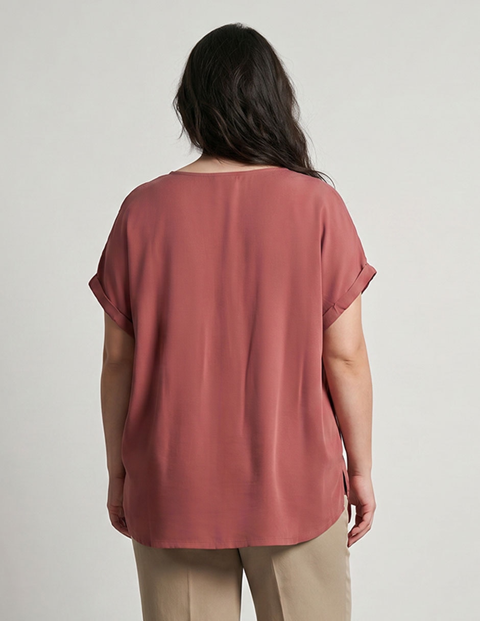Blusa contempo manga corta para mujer 3