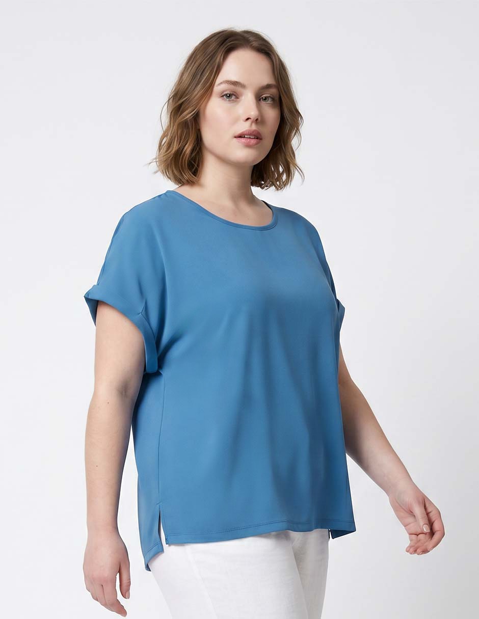 Blusa manga corta para mujer