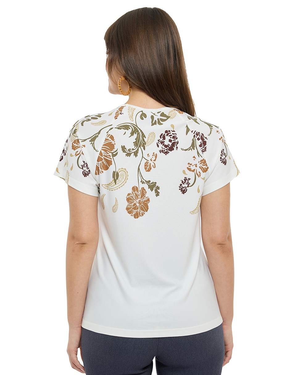 Blusa manga corta para mujer 4