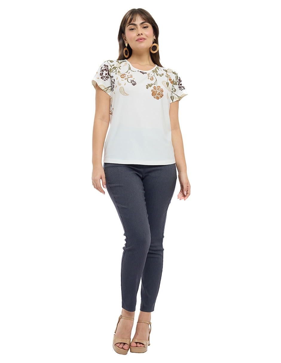 Blusa manga corta para mujer 3