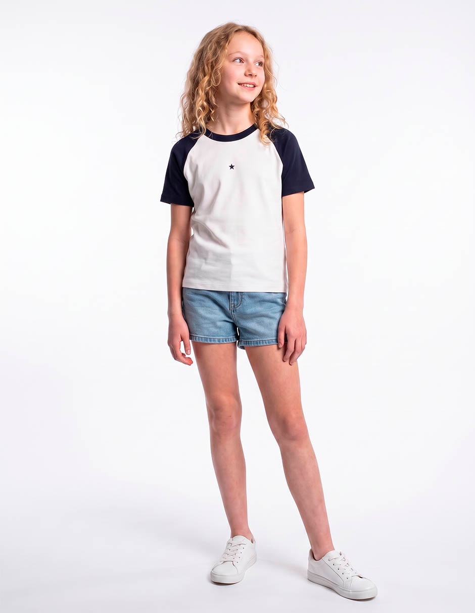 Playera manga corta para niña Playera manga corta para niña