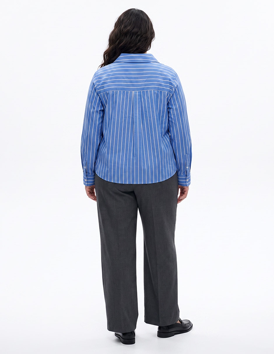 Blusa camisera manga larga para mujer 2