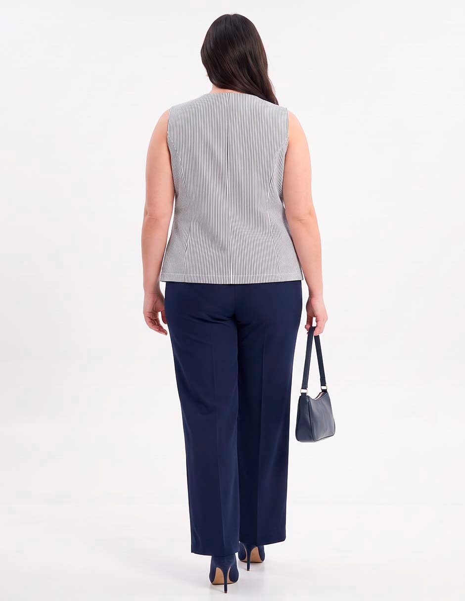 Jeans straight corte cintura alta para mujer 2