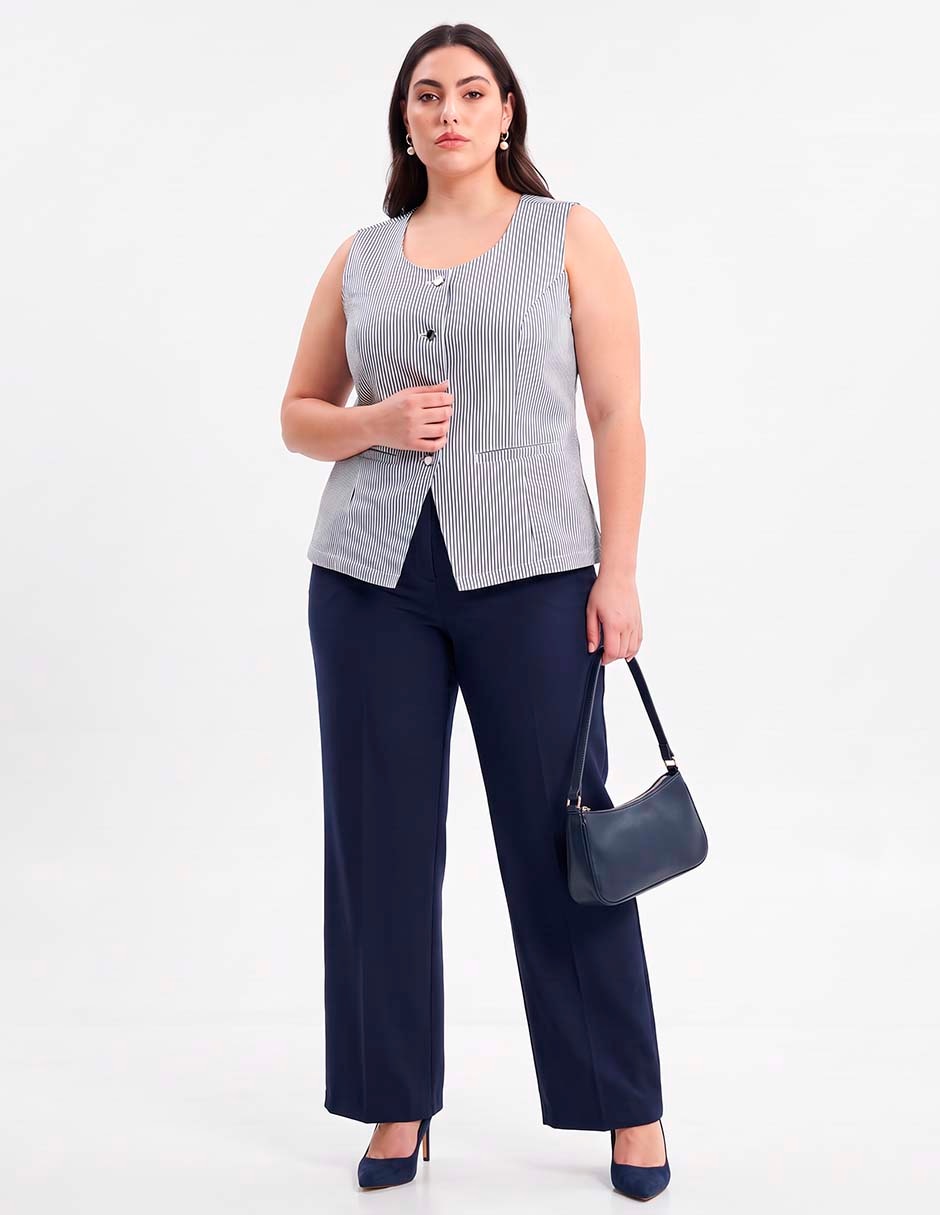 Jeans straight corte cintura alta para mujer 3