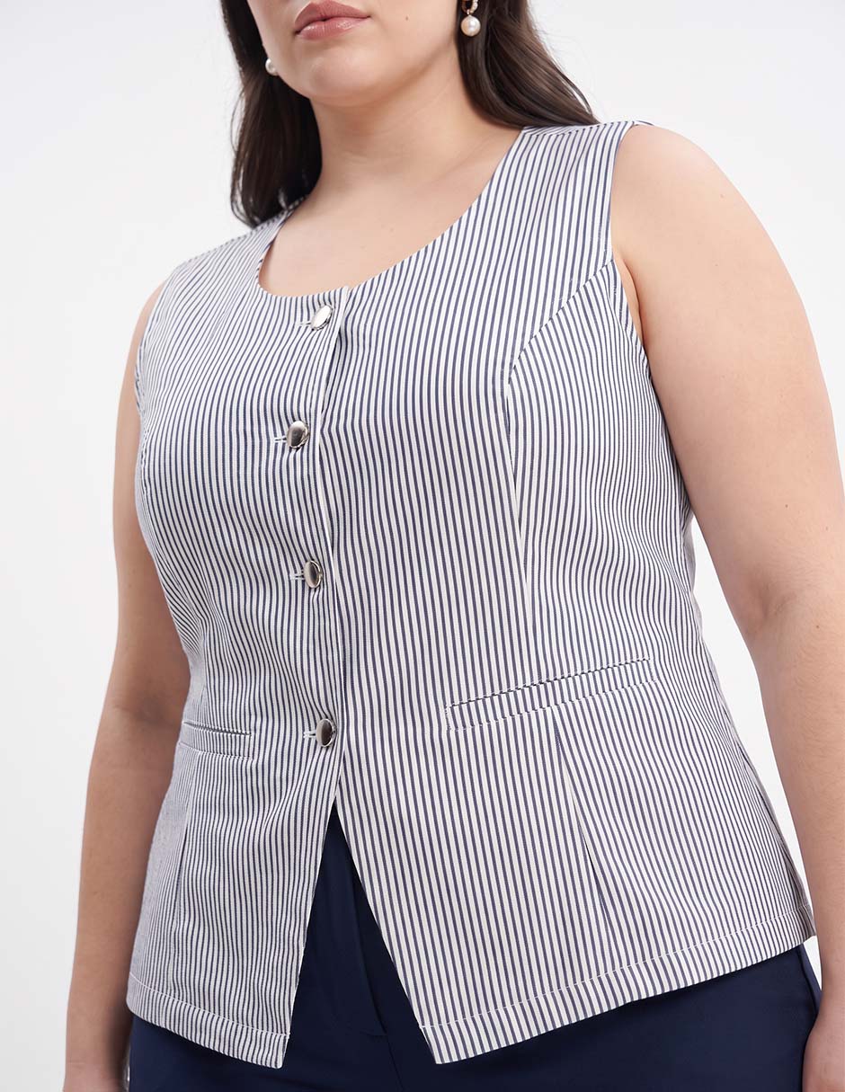 Jeans straight corte cintura alta para mujer 4