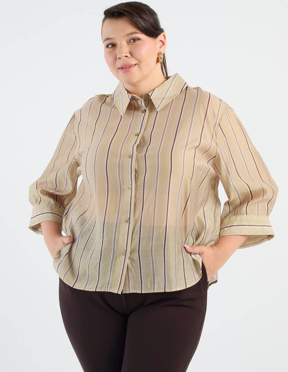 Blusa manga 3/4 para mujer Blusa manga 3/4 para mujer
