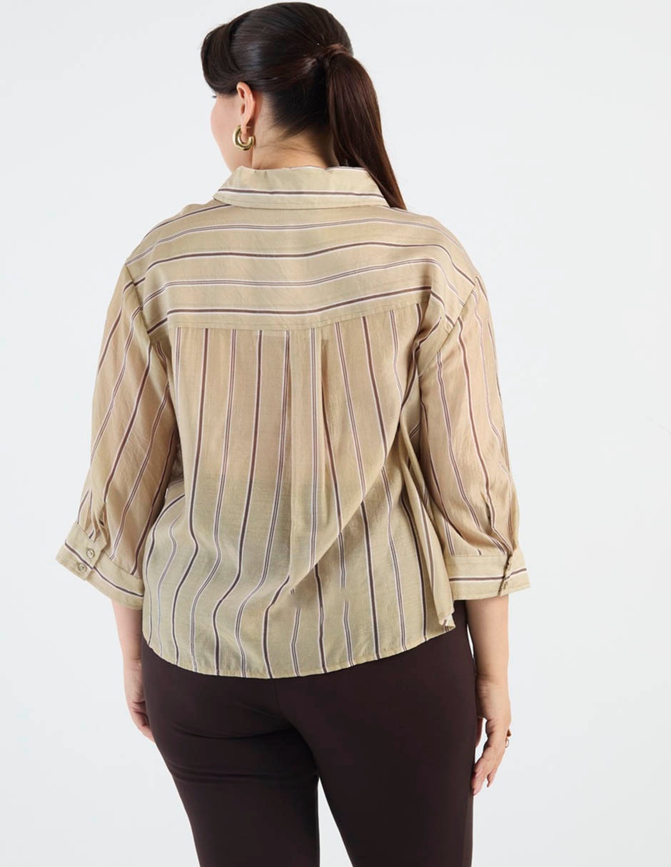 Blusa manga 3/4 para mujer 4
