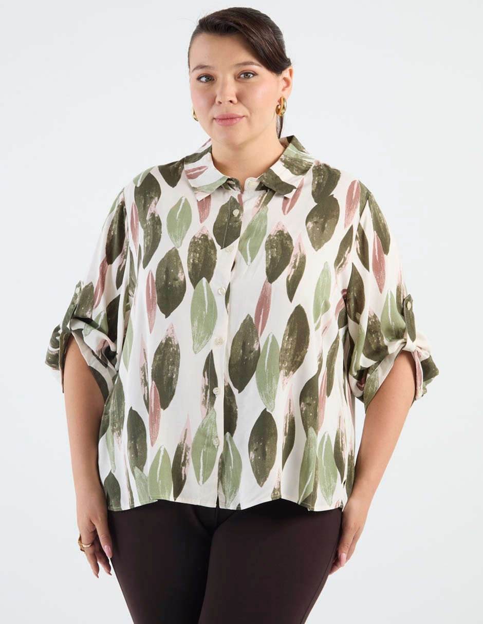 Blusa manga 3/4 para mujer Blusa manga 3/4 para mujer