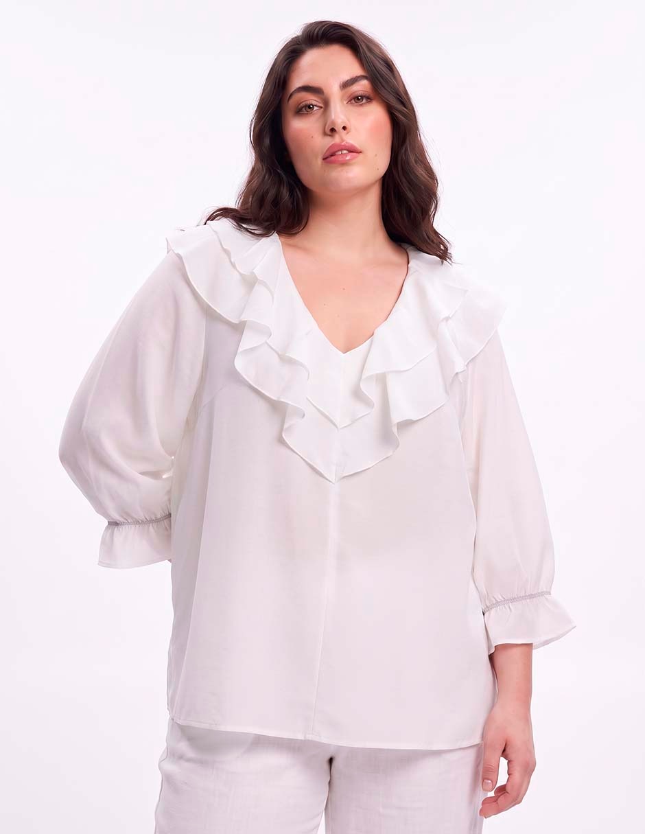 Blusa manga 3/4 para mujer Blusa manga 3/4 para mujer