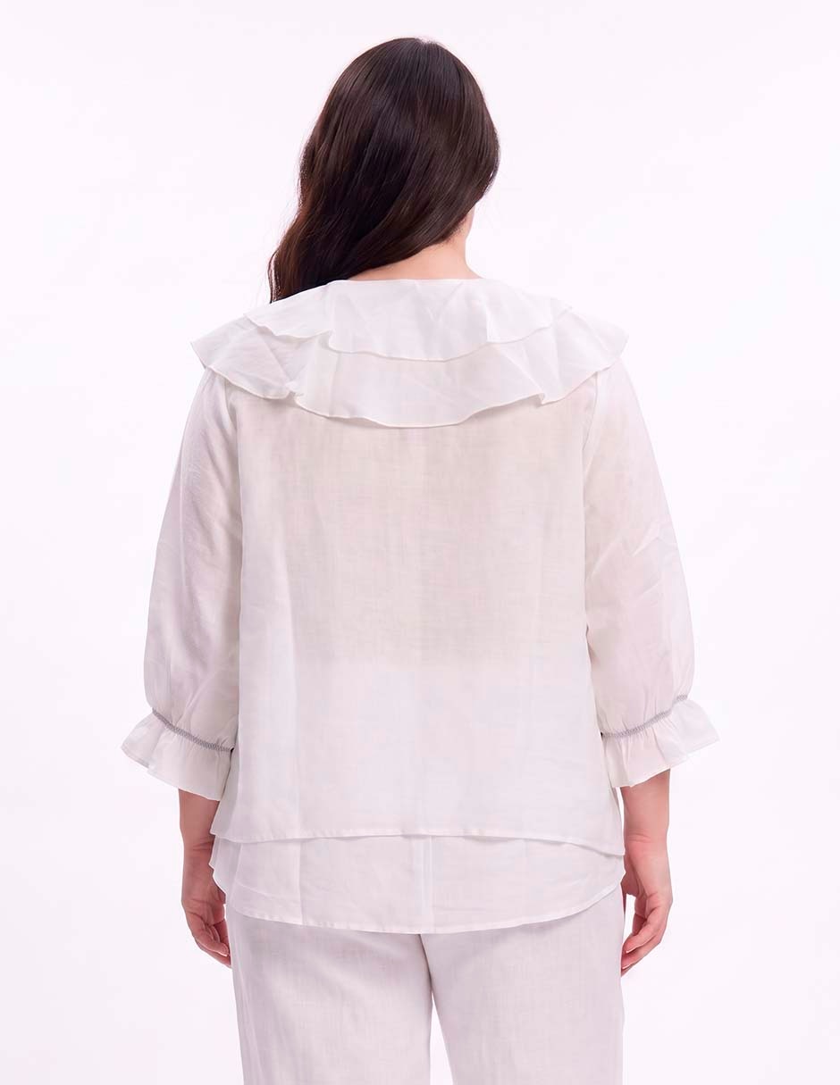 Blusa manga 3/4 para mujer 4