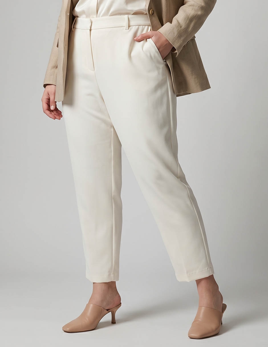Pantalón de vestir Contempo Plus slim para mujer