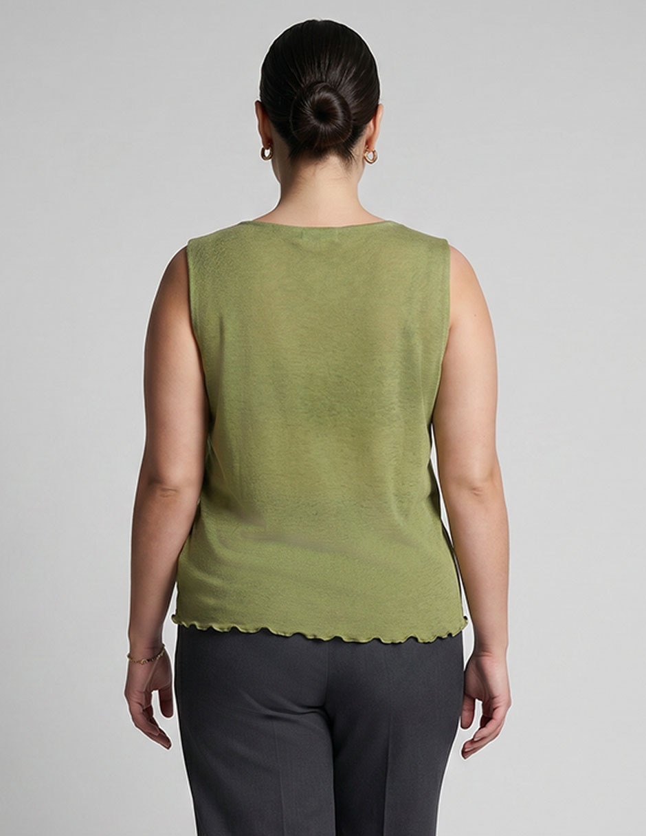 Playera cuello redondo para mujer 2