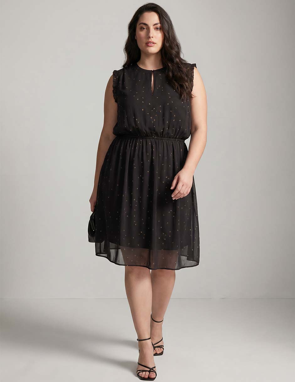 Vestido a la rodilla casual para mujer