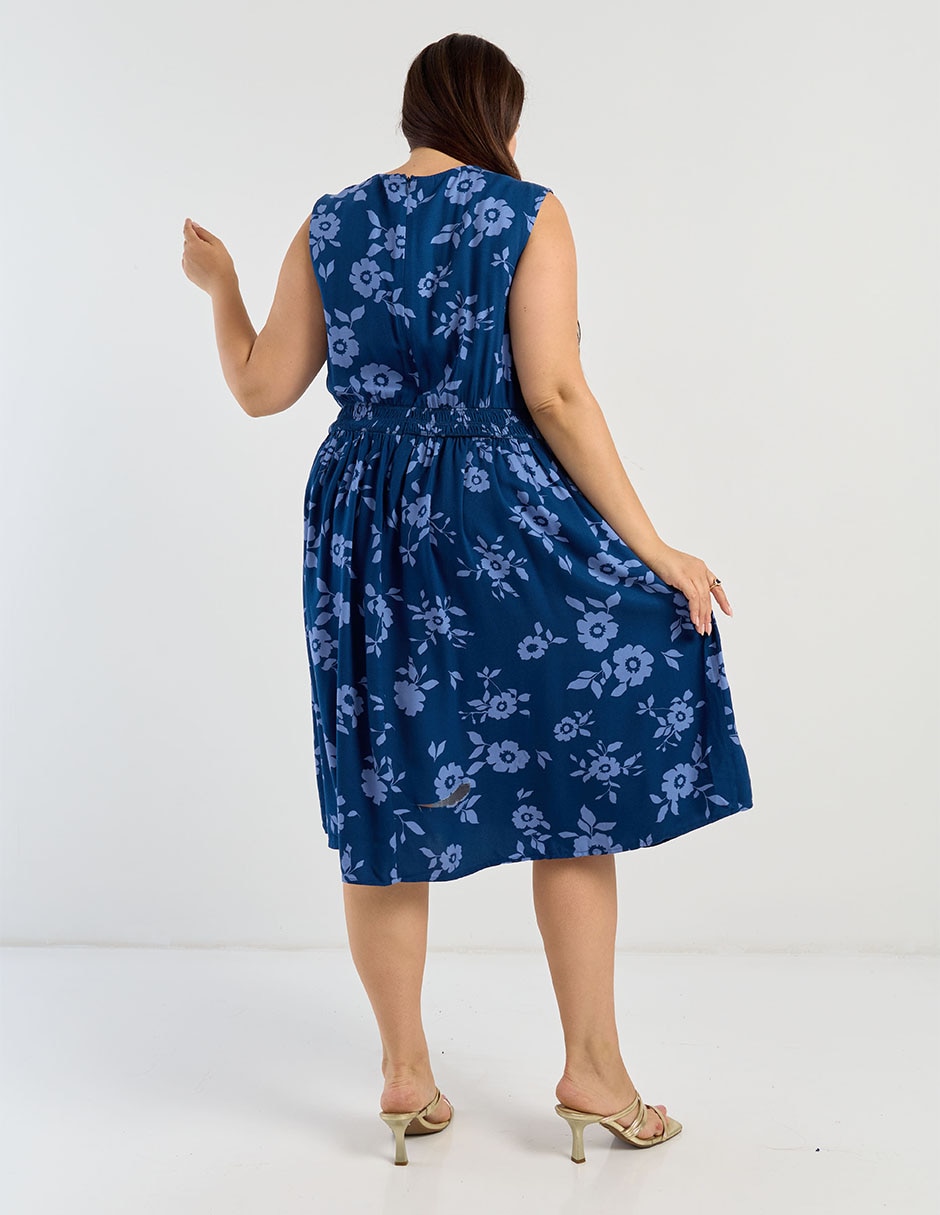 Vestido abajo de la rodilla para mujer 2