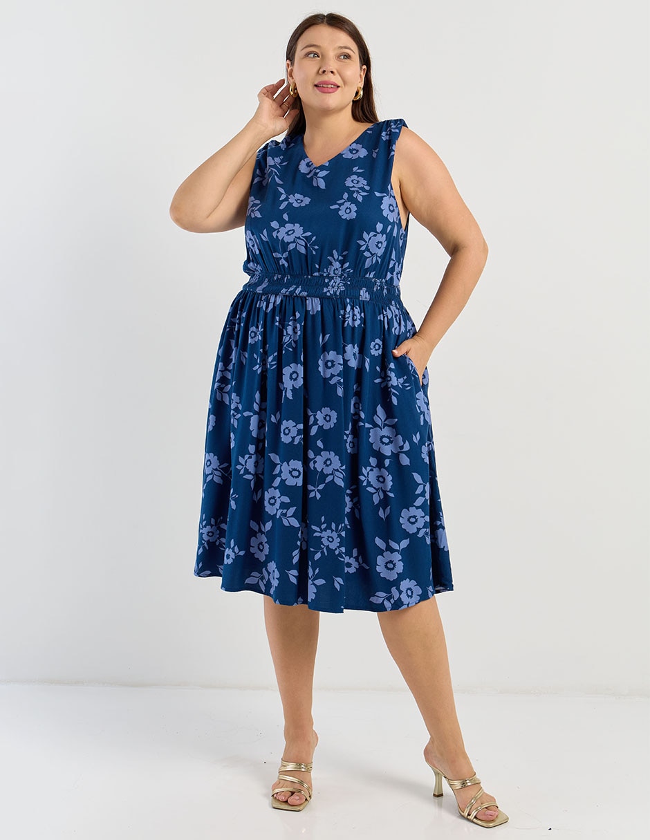 Vestido abajo de la rodilla para mujer 3