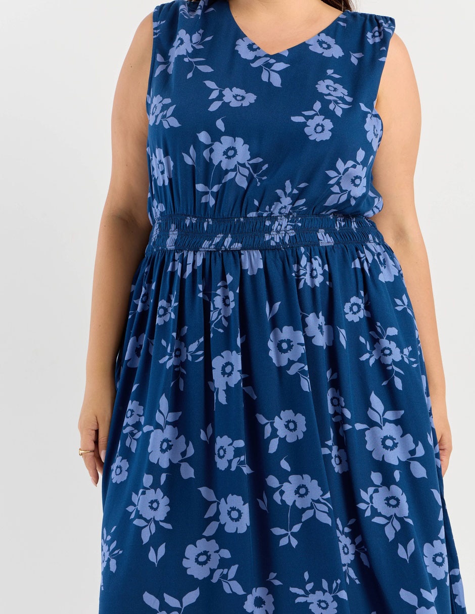 Vestido abajo de la rodilla para mujer 4