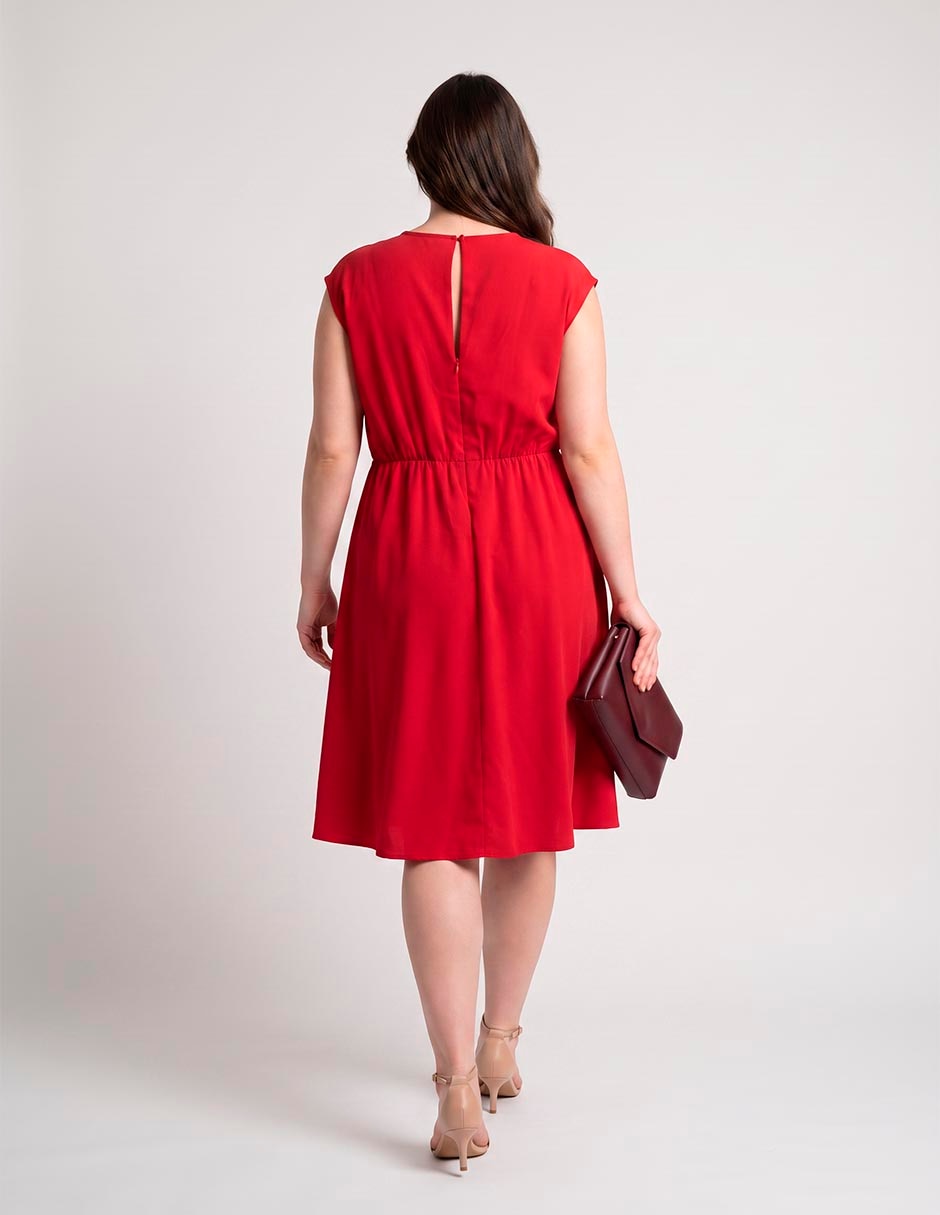 Vestido a la rodilla casual para mujer 2