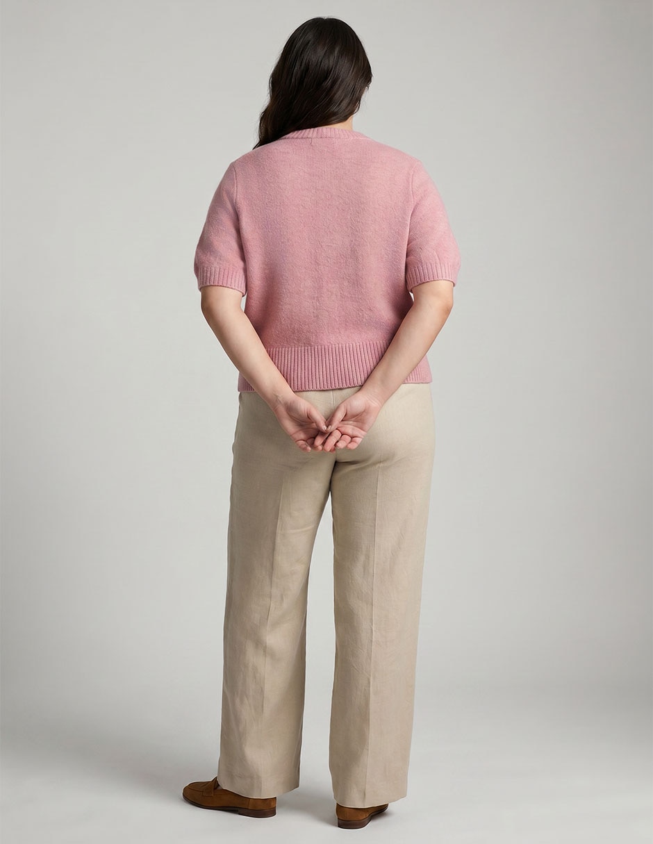 Suéter Contempo Plus cuello con botón para mujer