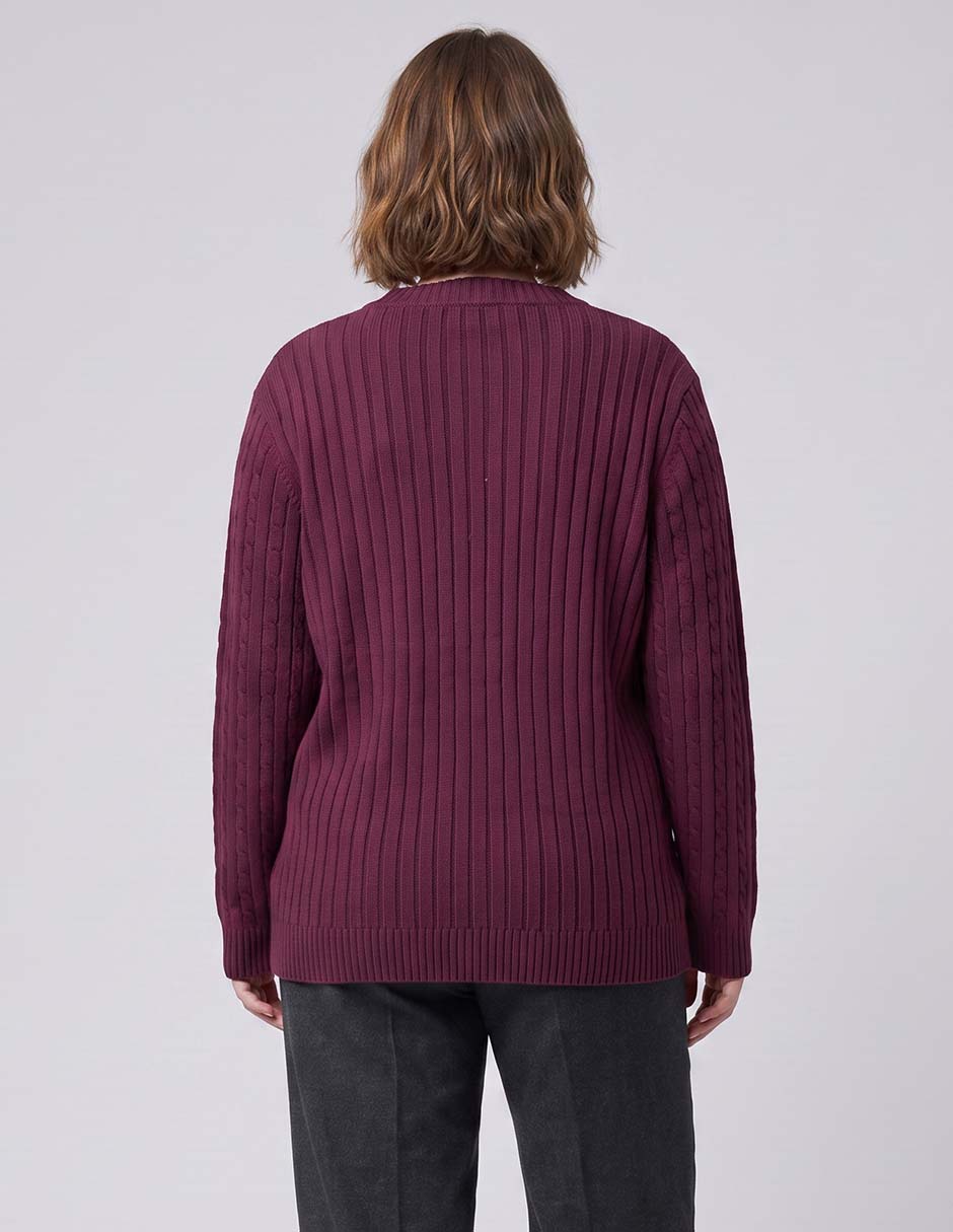 Suéter cuello redondo para mujer 2