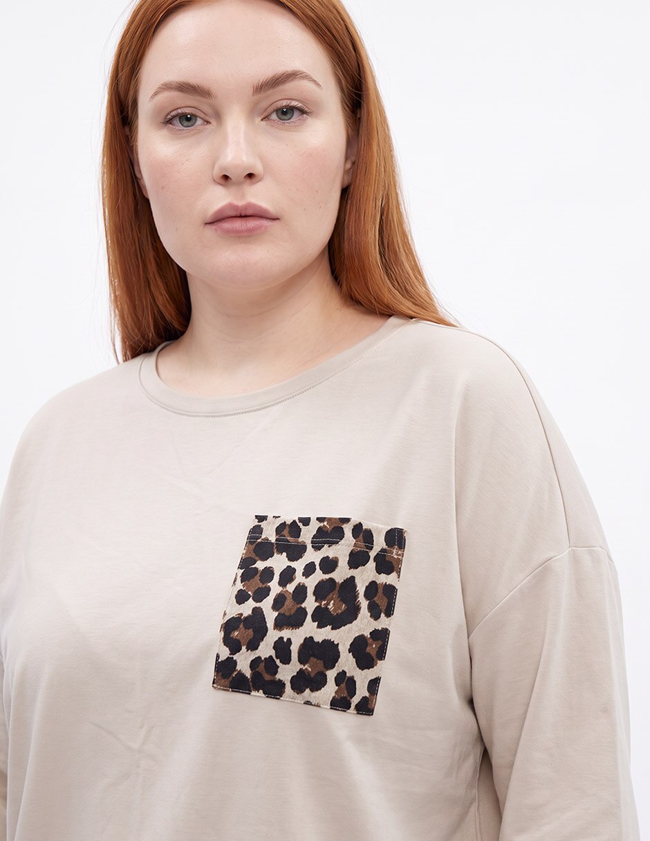 Suéter cuello redondo para mujer 4
